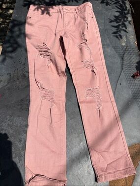 Silver Crush Distressed Jean